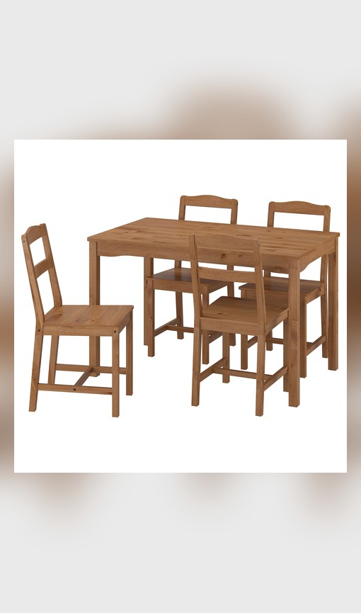 HÄGERNÄS mutfak masası takımı, 4 sandalyeli